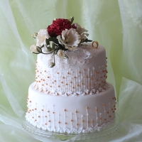 Svatební dort od kmotřičky